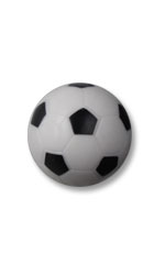 Kickerball mit Fußballmuster, kleiner Durchmesser