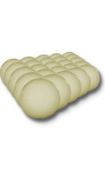 Set Kickerbälle, 25 Stück, mittelhart, hellbeige